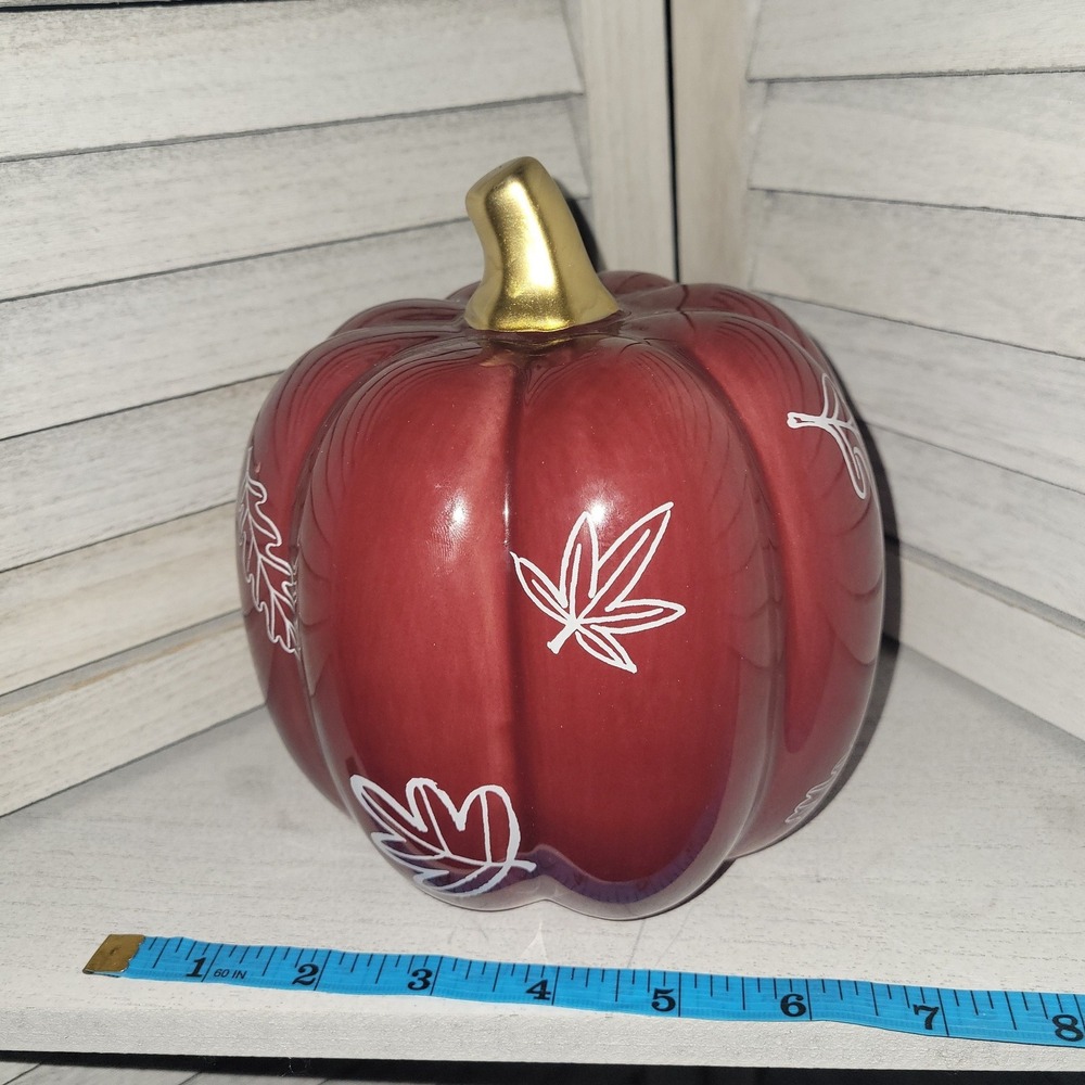 Cute ceramic fall pumpkin